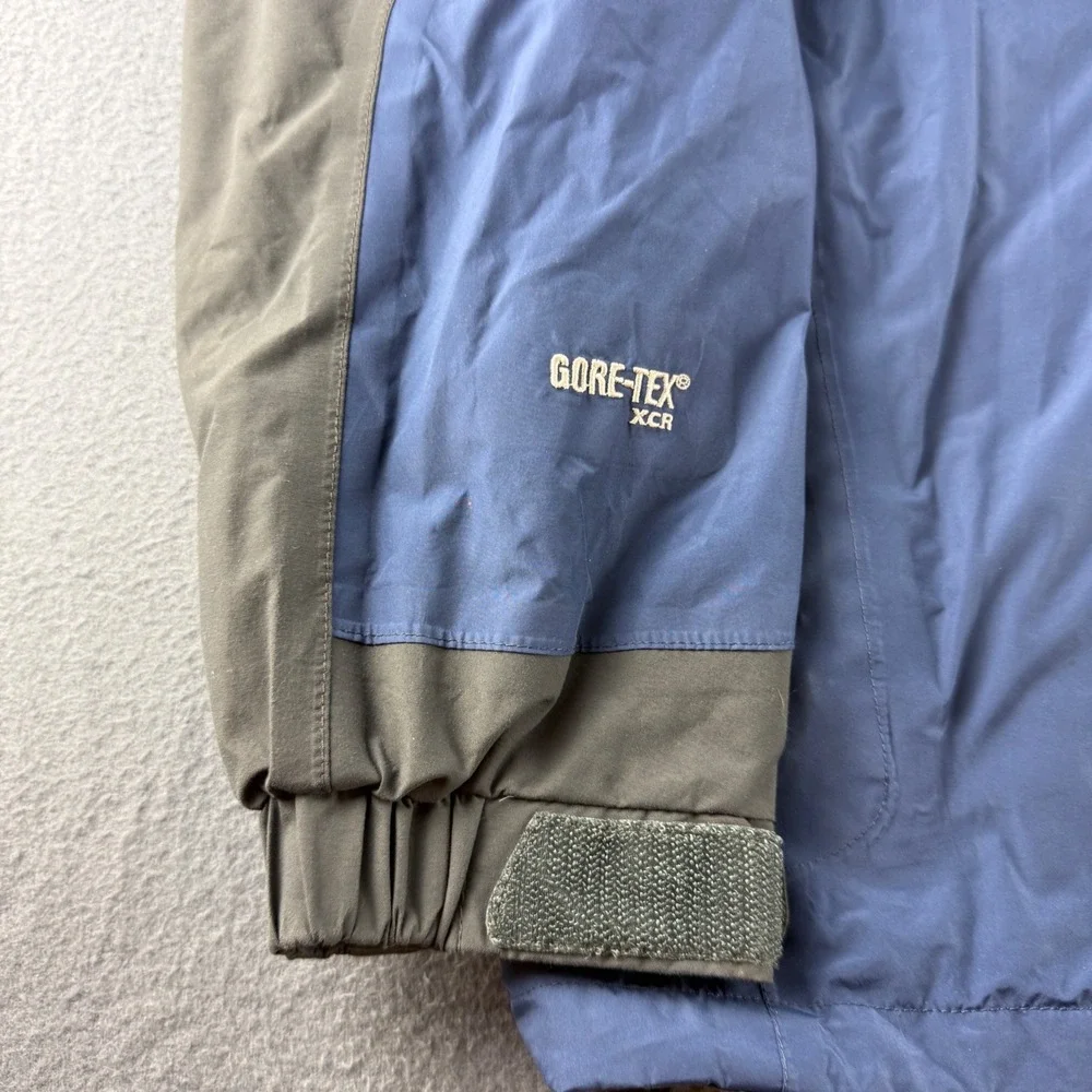 The North Face Jacket Men's XL Blue Gore-Tex Summit Series Hooded Hiking Skiing
